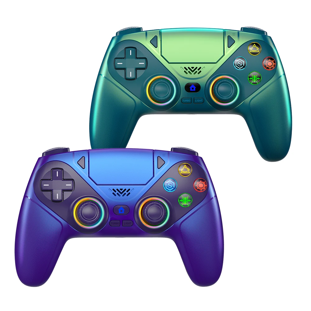 Gamepad RGB For Playstation 5/PS5 Pro/Slim/PC Wireless PS5 Controller Dual Vibration Macro/Turbo Function 3D Game Joystick image 3