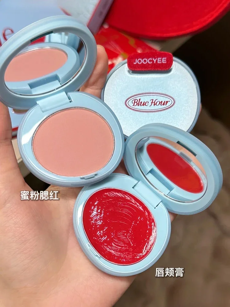 Joocyee Cosmetic Winter Blue Christmas Matte Solid Lip Glaze Hydrating Water Gloss Hydrating Applesauce Blush Longlasting Makeup