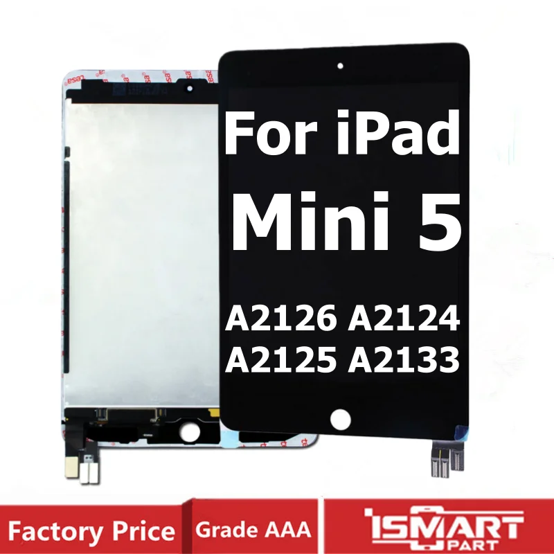 

Для iPad Mini 5, ЖК-экран 5-го поколения A2133 A2124 A2126, сенсорный дисплей в сборе для Apple iPad mini (2019) Запасные части для планшета