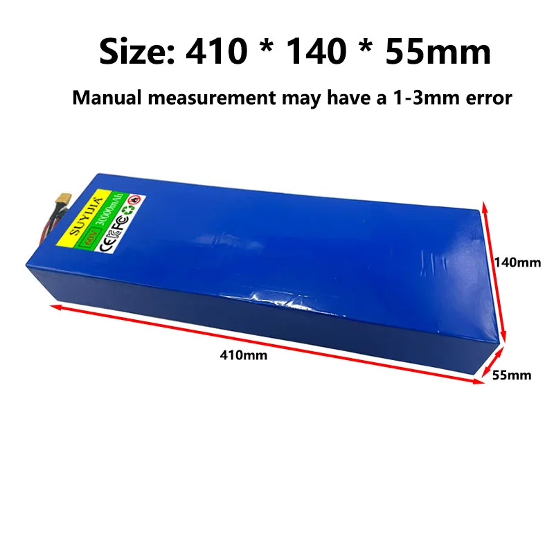Batterie au lithium avec BMS pour moto, scooter, vélo, moteur 100% W, 60V, 30000mAh, 16s5p 18650, 2000 Nouveau