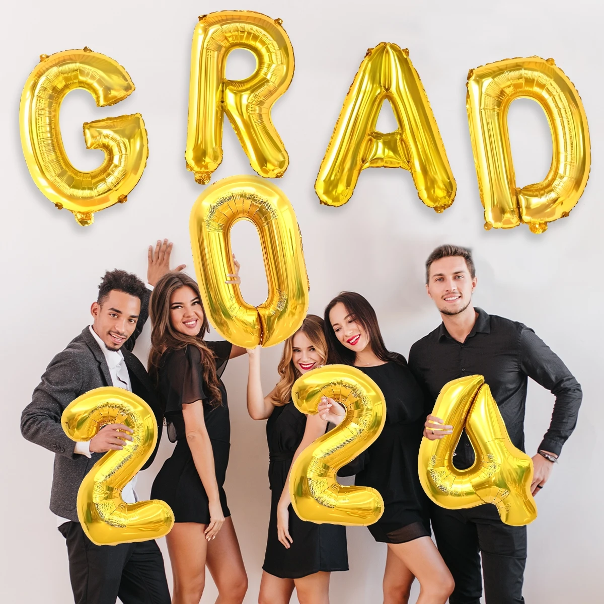 Graduation Party Balloon 2024 Grad Foil Balloons Graduation 40 inch Mylar Balloons for Graduation Party Decorations 2024