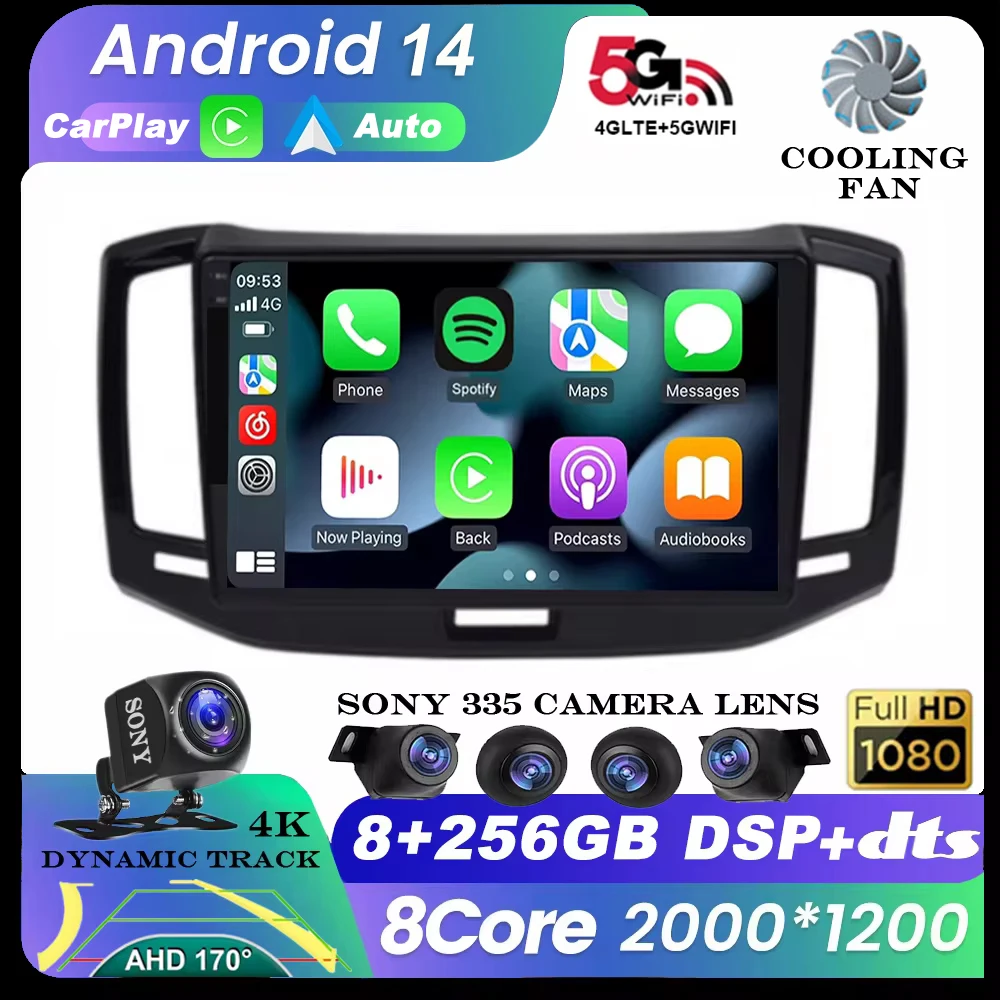 

Android 14 Car Radio GPS QLED Screen For Chery E3 2013 - 2017 Multimedia Video Player 360 Camera Head Unit WiFi CarPlay DSP Auto