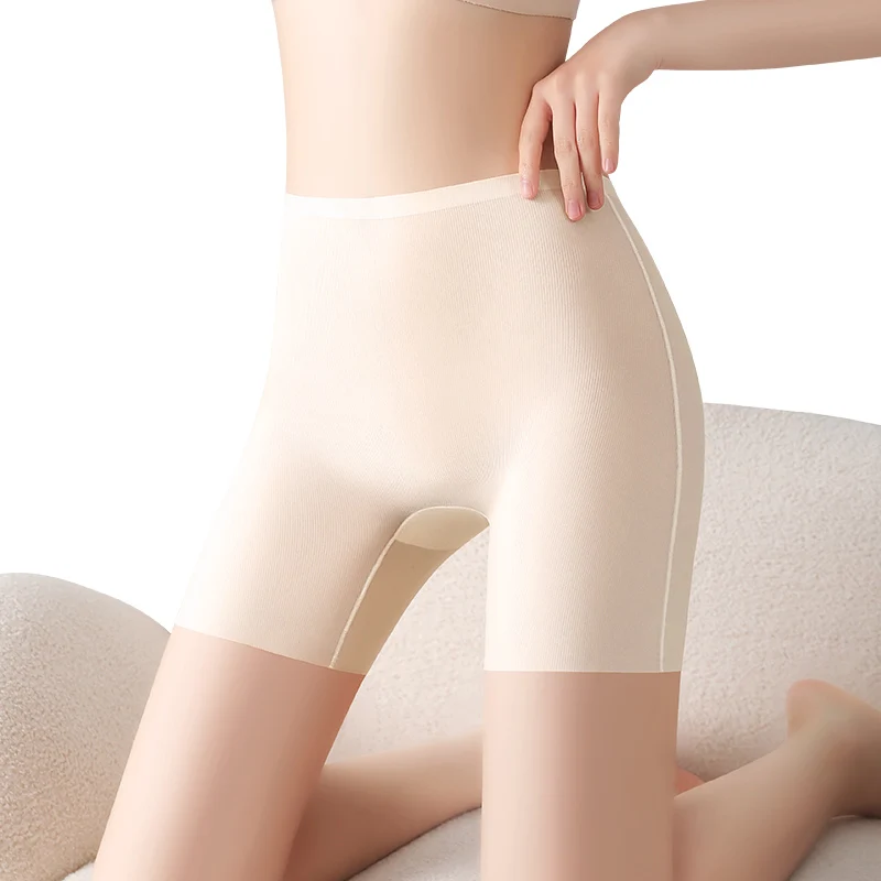 Safety Short Pants Fashion Ice Silk Shorts Under the Skirt Women's Boxer Women Micro Underwear Summer Protective Panties Female image 2