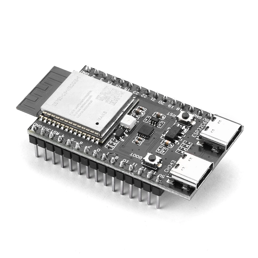 ESP32-C6 WiFi Bluetooth Development Board Core Board Onboard ESP32-C6-WROOM-1 Module Dual TYPE-C Intelligence Development Board