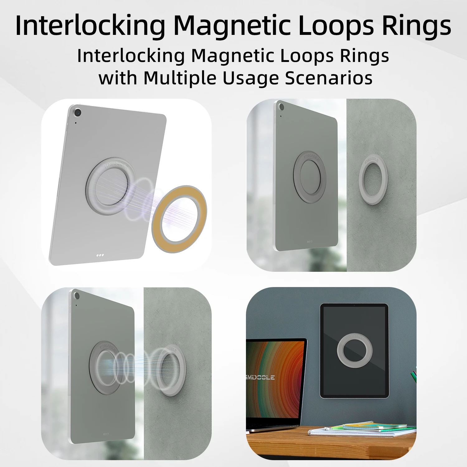 MagSafe Compatible Magnetic Ring For Tablet IPad 17mm Ball Joint Mount Adapter Self-Adhesive Wall Magnetic Ring Phone Accessory