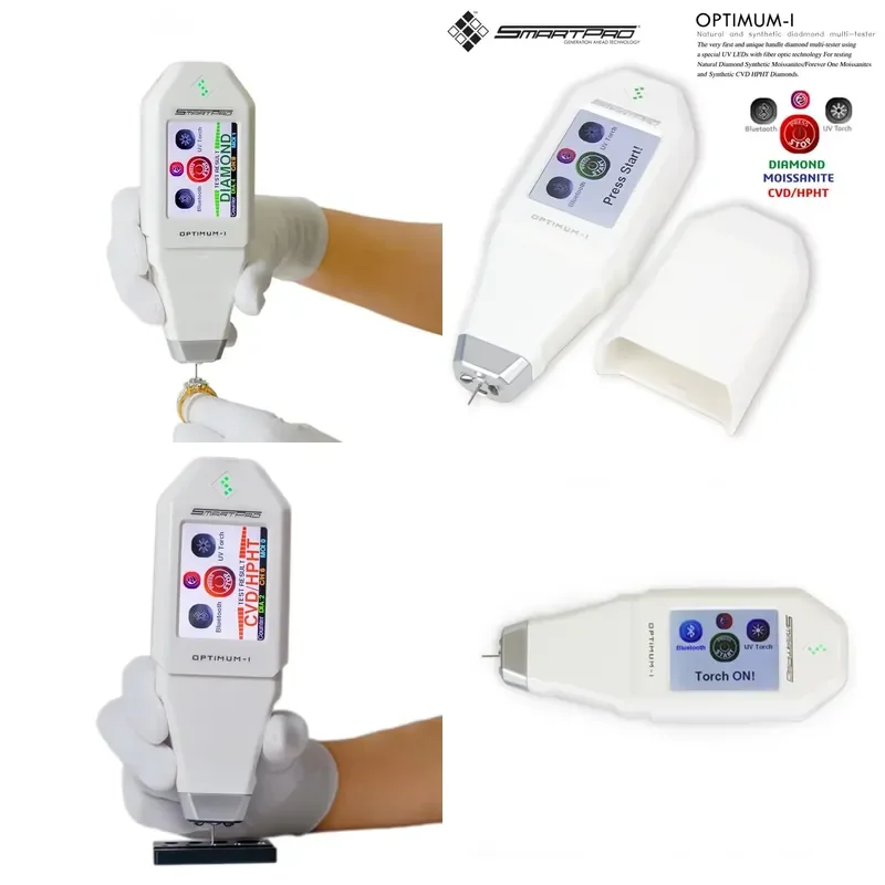 for SmartPro Best I 3 In 1 CVD HPHT Diamond Tester 0.015-10ct Handheld Carbonosilicate Synthetic Diamond Test Pen