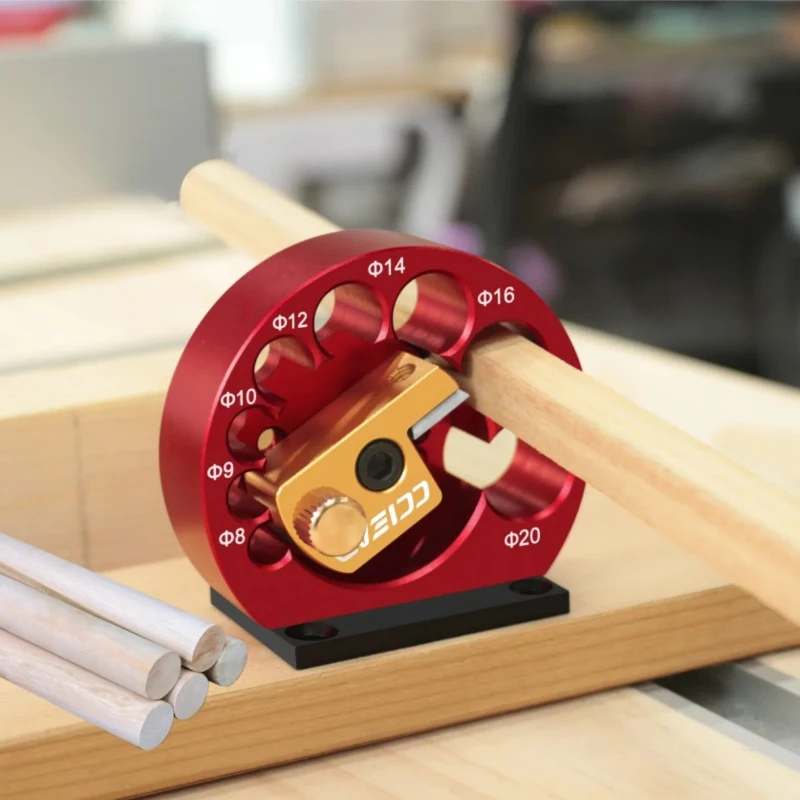 8-Holes Adjustable Dowel Maker Jig 8mm-20mm or Carbide Blades Woodworking Electric Drill Milling Dowel Round Rod Auxiliary Tool