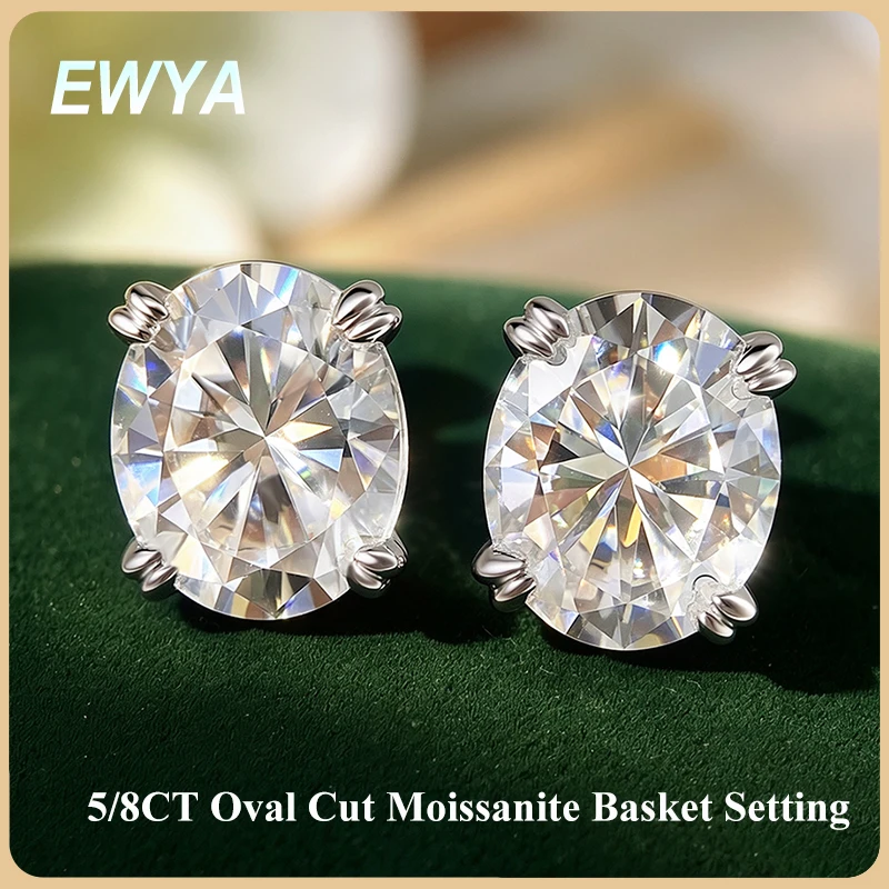 ewya-5ct-8ct-boucles-d'oreilles-solitaires-en-moissanite-taille-ovale-sertissage-en-panier-griffes-doubles-intemporelles-bijoux-d'oreille-en-argent-s925-cadeau