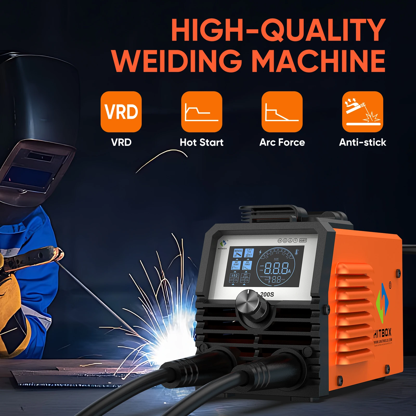 Portable Welding Generator - HITBOX ARC200S 110V Mini Soldador Portátil