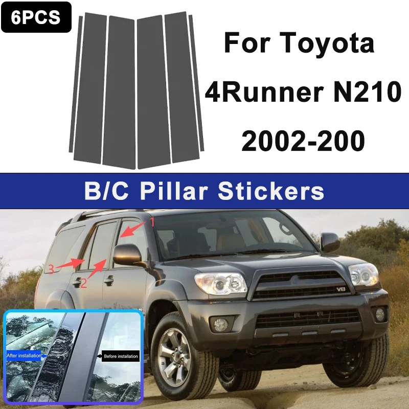 

Suitable For Toyota 4Runner N210 2002-2009 car window decorative strips, used for center pillar decoration, automotive part