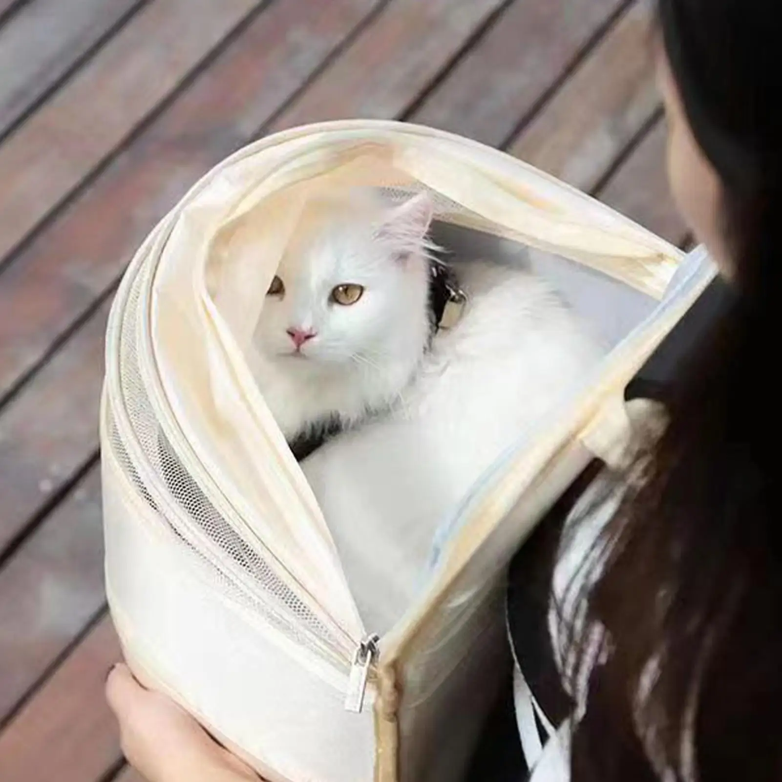 

Pet Cat Carrier Backpack Bag Soft Padding Kitten Puppy Carrying Bag for Short Trips Vet Visits Outdoor Pet Supplies