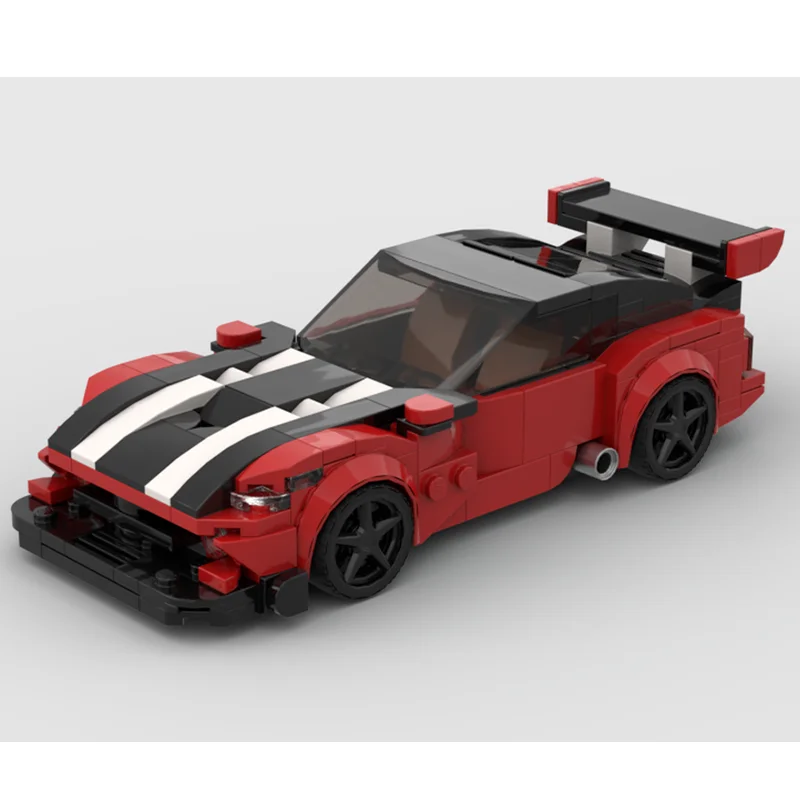 ตัวต่อโมเดิร์นใหม่ 276 ชิ้น ชุดถนนมอเตอร์เวย์ในเมือง 2013 SRT GTS ซูเปอร์เรซซิ่ง ของเล่นตัวต่อเสริมพัฒนาการสำหรับเด็ก ของขวัญ