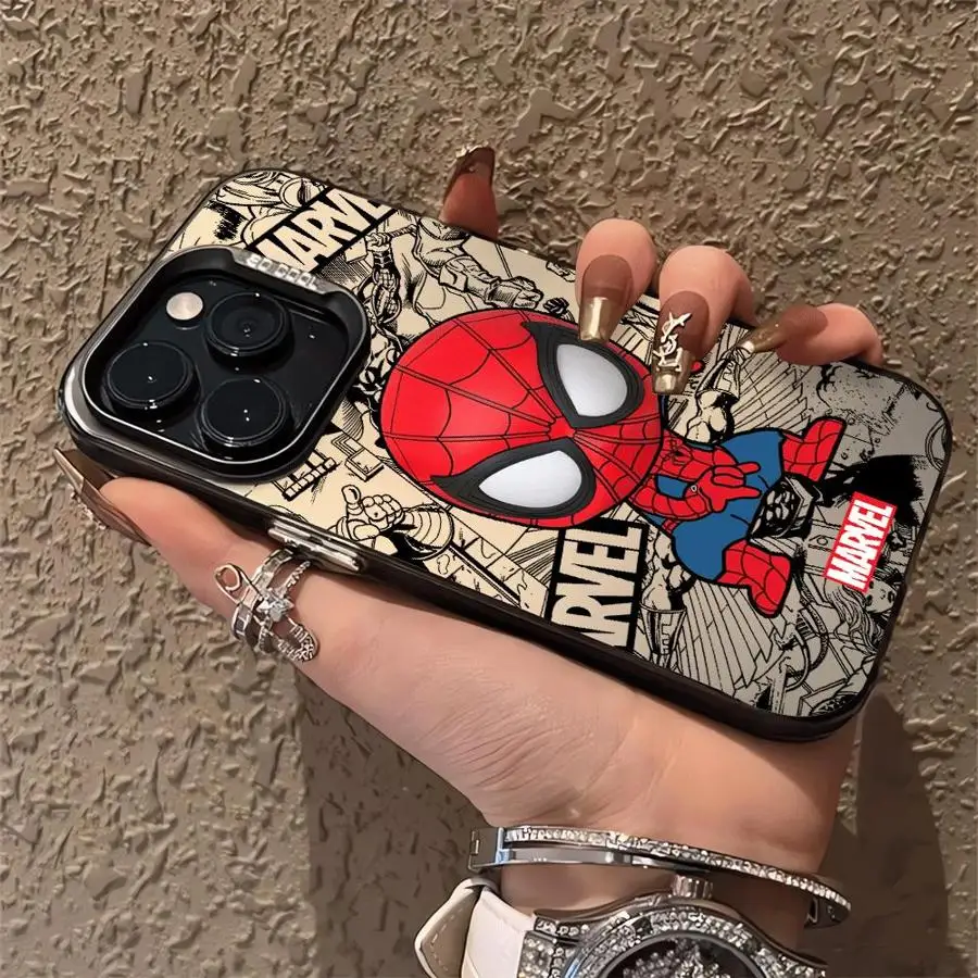 Marvel Spiderman Groot Soft Shell Handyhülle für iPhone 17 11 13 16 Plus 16e Pro Max Air 12 14 15
