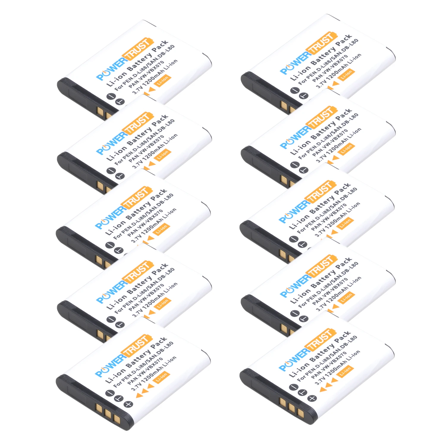 

3.7V DB-L80 D-LI88 DB-L80A D LI88 Battery for Sanyo VPC-CG10 CG20 VPC-CG88 CG100 DB-L80AU DMX-CA100 for Pentax Optio P70 H90 W90