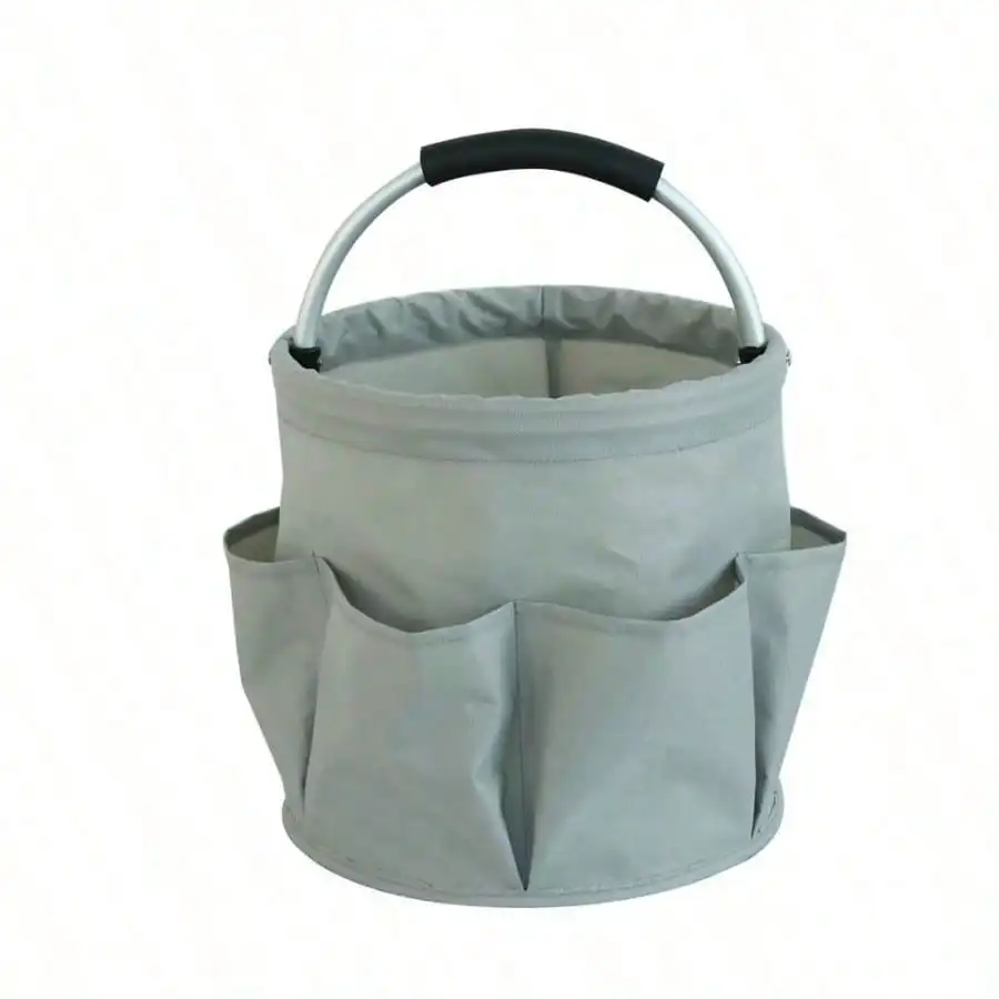 20L Camping Shower Bag, Foldable Cleaning Agent Organiser Oxford Fabric Garden Tool Bag Storage Cleaning Supplies With Handle Detailing Bag For Day Travel Hiking BBQ