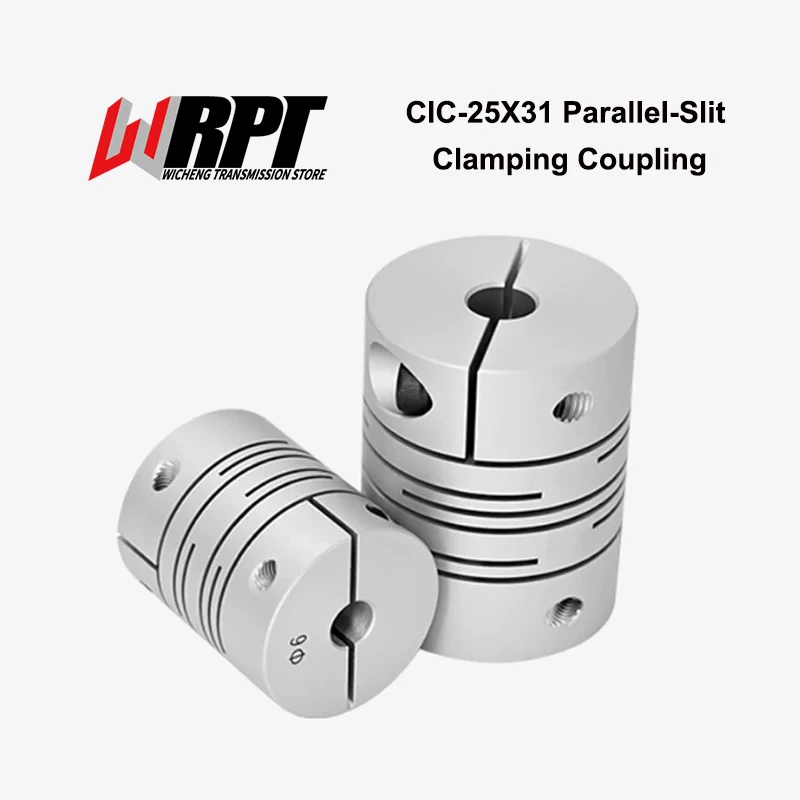 CIC‑25X31 Parallel‑Slit Clamping Flexible Shaft Coupling, Aluminum Alloy Servo Motor Encoder Coupler CNC Transmission Parts