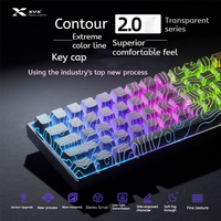 Xvx Contour 2.0 Keycaps Topographic Mechanical Keyboard Keycaps Light Transparent Custom Side Carving Imd Keycap Pc Gamer Gifts