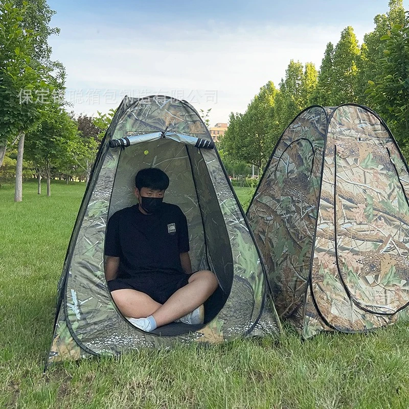

Manufacturer wholesale camouflage tent outdoor camping automatic folding net sunshade can be customized silver-coated convenient