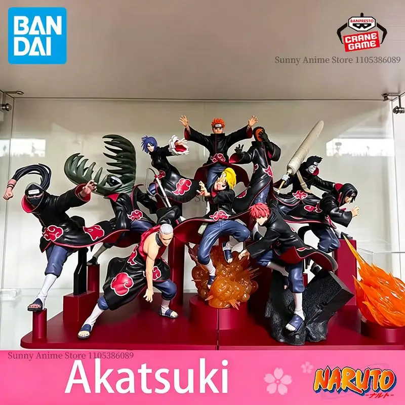 

Bandai Original Naruto VIBRATION STARS Akatsuki Organization Action Figures Anime Figuras Cartoon Dolls Models Statue Toys Gifts