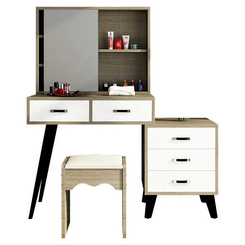 VIC nordique Simple économie chambre petit multifonctionnel avec miroir assemblage vanité