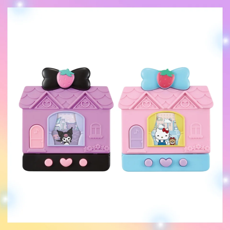 

Новинка в наличии Bandai Cottage Kitty Kuromi Pet Machine Toy Kawaii Аниме Фигурка Периферийные Коллекционная Фестиваль Подарок На День Рождения