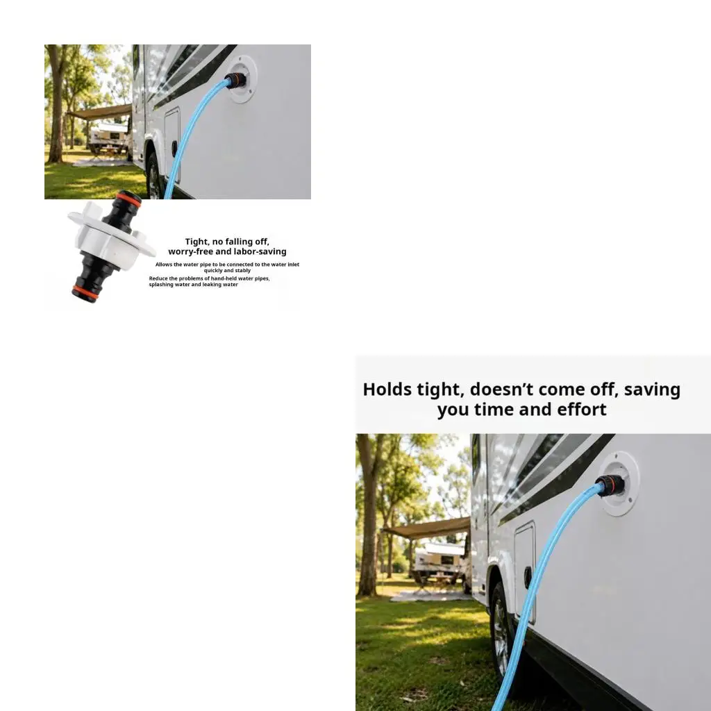 

ABS Campers Water Cap Filling Adapter With Fast Push Lock Mechanism