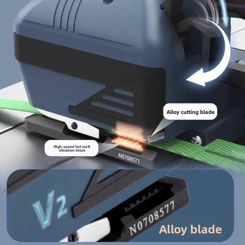 Portable Electric Fully Automatic Handheld Electric Strapping Tools Battery Powered Strapping Machine for Pet and Pp Belts