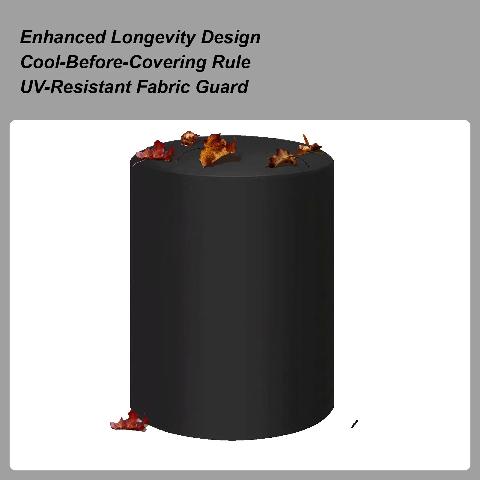 Fire Pit Cover Waterproof Protector With Drawstring Tear-Resistant Fire Pit Cover For Outside Garden Backyard Farm Patio Camping