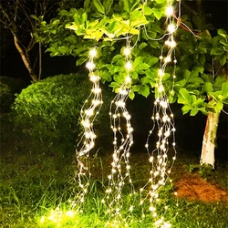 Solar Fairy Lights Outdoor LED Watering Can String Light Solar Powered Waterfall Garden Lights Firefly Bunch Light 5/10 strands