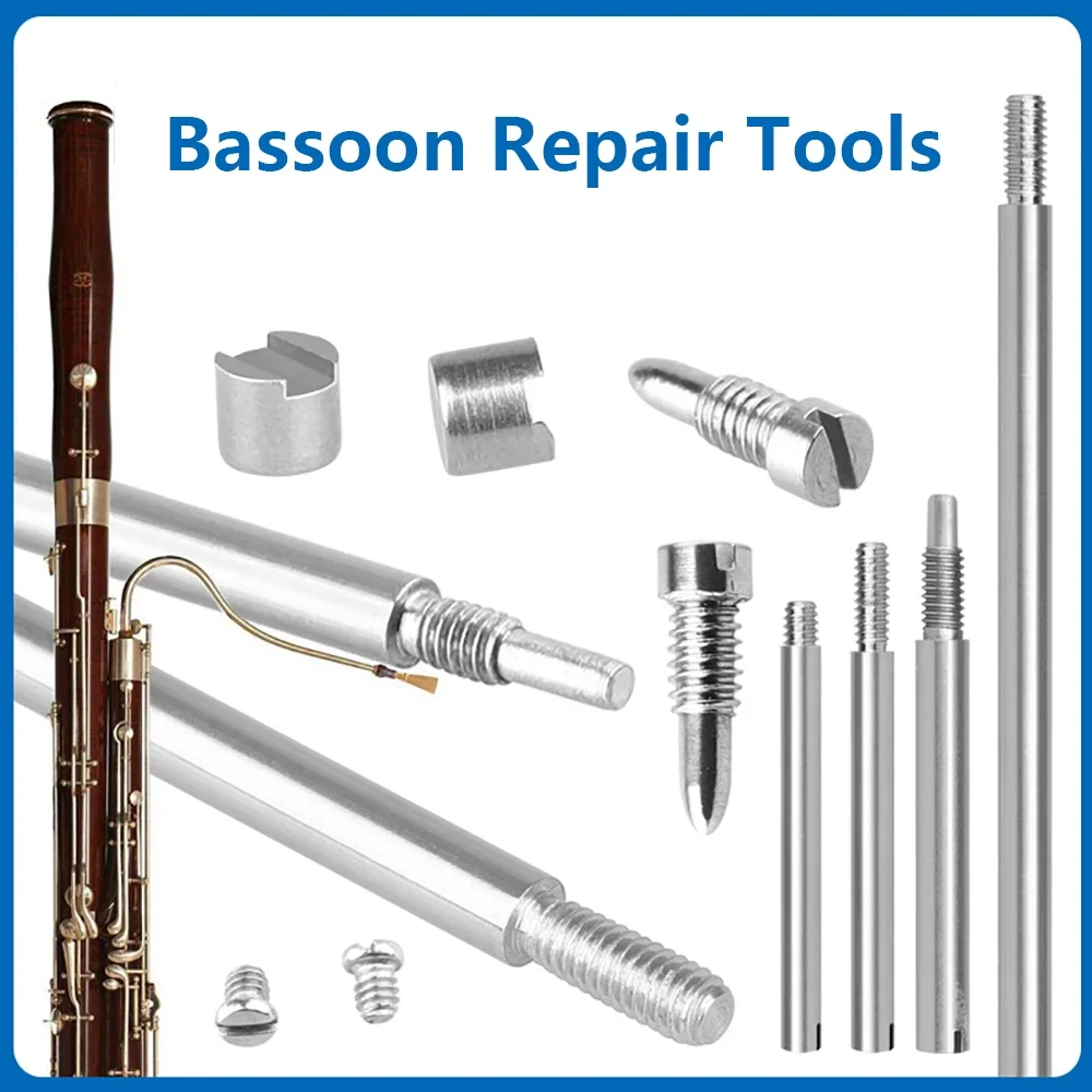 

70Pcs Bassoon Repair Tool Kit Bassoon Screws Shaft Rod Replacement Maintenance Parts Woodwind Musical Instrument Accessories