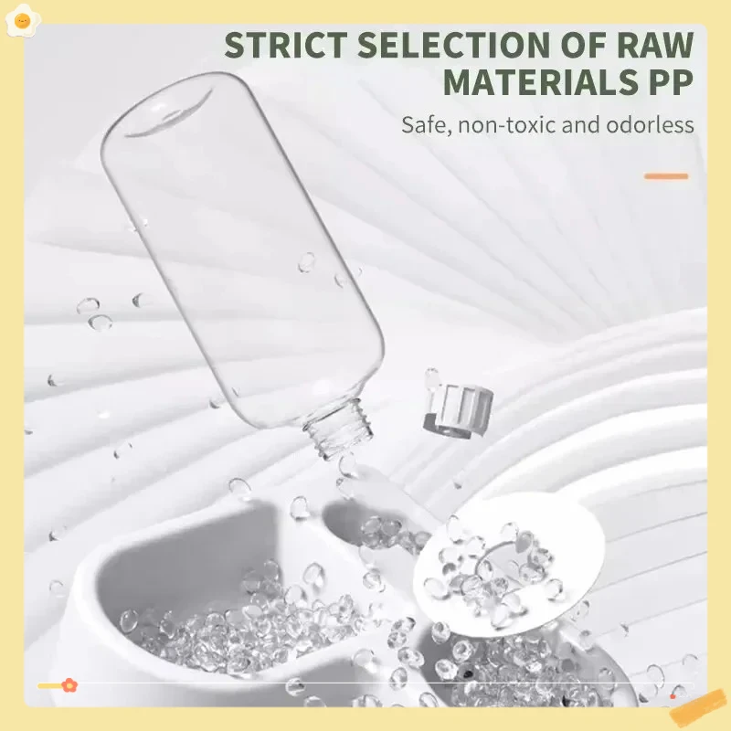 وعاء الحيوانات الأليفة الأوتوماتيكي ذو الاستخدام المزدوج، مقاوم للرطوبة، تصميم الحب، حوض القطط والكلاب، حل متعدد الوظائف للشرب والتغذية