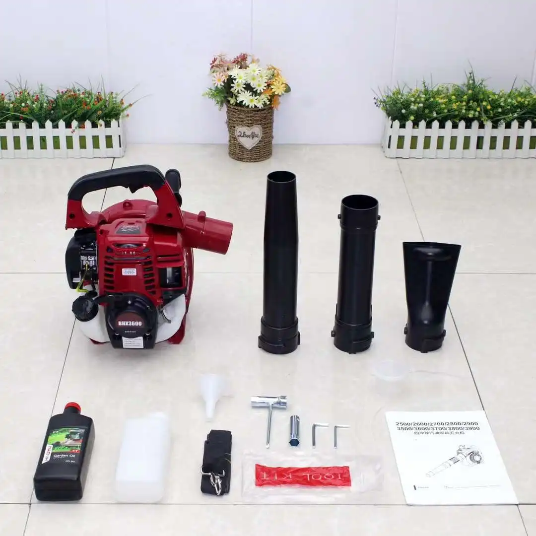 Imagem -04 - Leaf Blower 37.7cc Bhx3600 Portátil Quatro Tempos Gasolina Snow Blower Alta Potência Ruído Ferramenta de Jardim de Vácuo de Folha Pequena