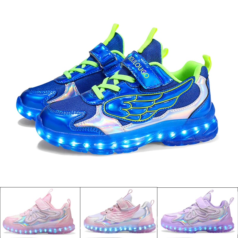

Children Glowing Sneakers LED Light Shoes Children's Shoes Children's Outdoor Sneakers Boys Girls USB Charging Luminous Shoes
