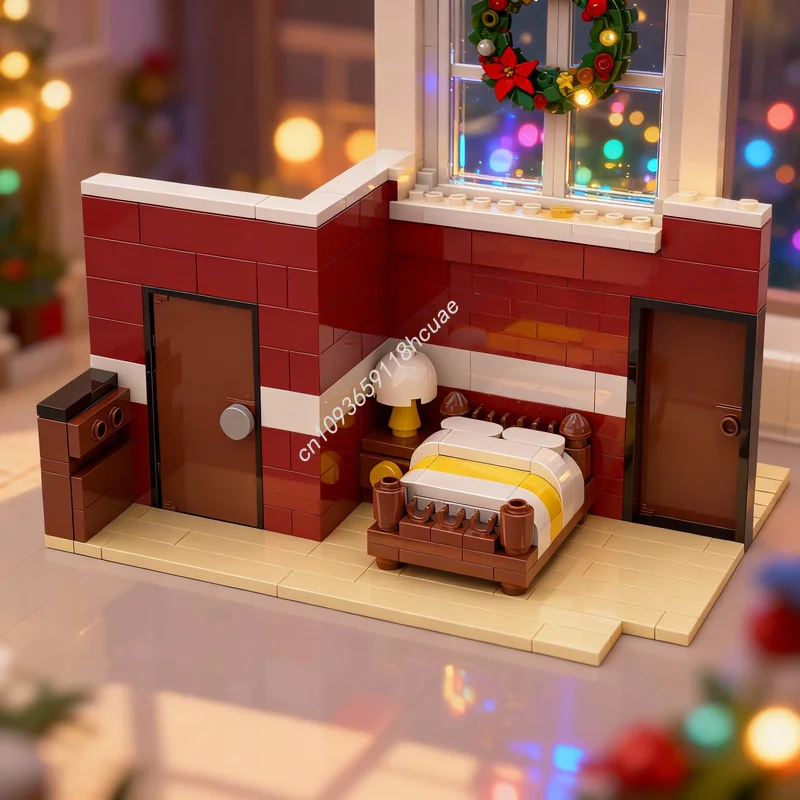 

555 деталей MOC: Модульный набор для сборки «Кофейня» (модель городской улицы), развивающая игрушка, идея для рождественского подарка, архитектурный конструктор