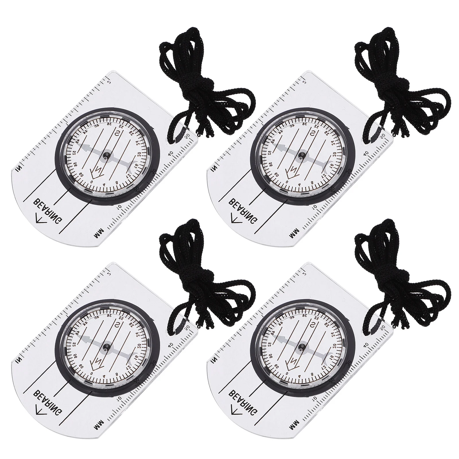 

4Pcs Compact Small Hiking Compass Reliable Pocket Outdoor Navigation Gear Compass Hiking Survival