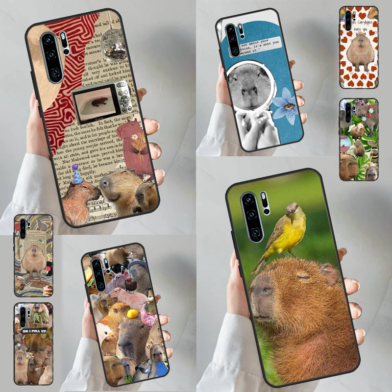 Funny Capybara Case For Huawei Nova 11 11i 10 9 SE 8i 7i 3i Y60 Y61 Y70 Y90 Y91 P20 P40 Lite P30 Pro Cover