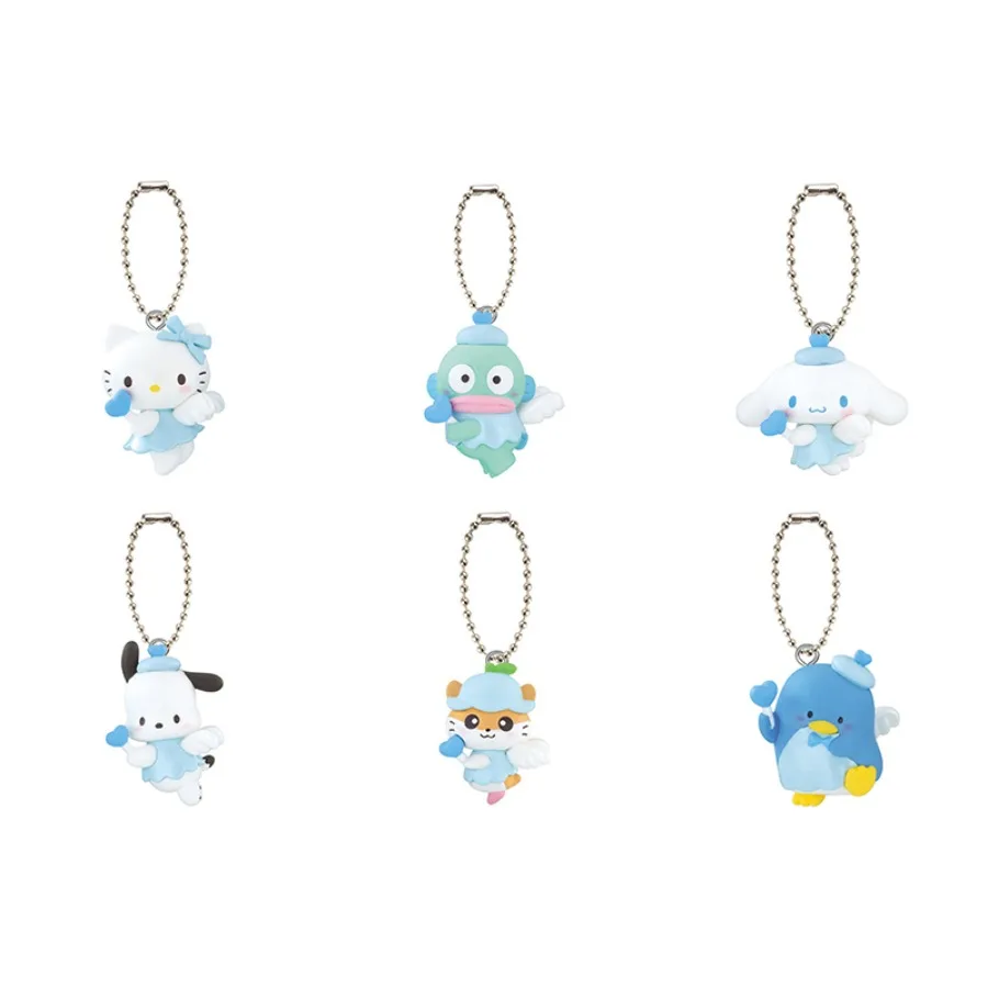 

Подлинная Sanrio Dream Angels Style Hello Kitty Cinnamoroll Pompompurin Pochacco Kerokeroppi аниме мультфильм рюкзак кулон