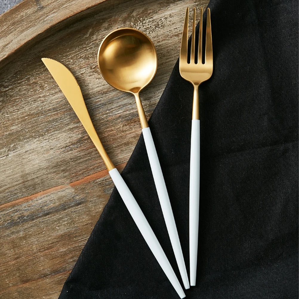 

1Set Stainless Steel Flatware Cutlery Set Western Dinnerware for Home Restaurant Wedding Birthday Party Flatware