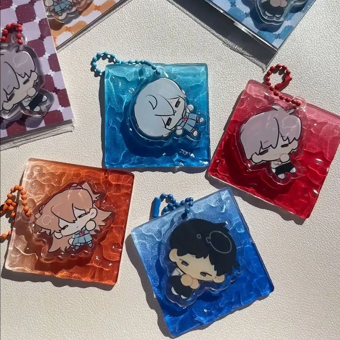 NEON GENESIS EVANGELION Acrylic Keychain Ayanami Rei Asuka Anime Cartoon Pendant Accessories Peripheral Products Perfect Gifts