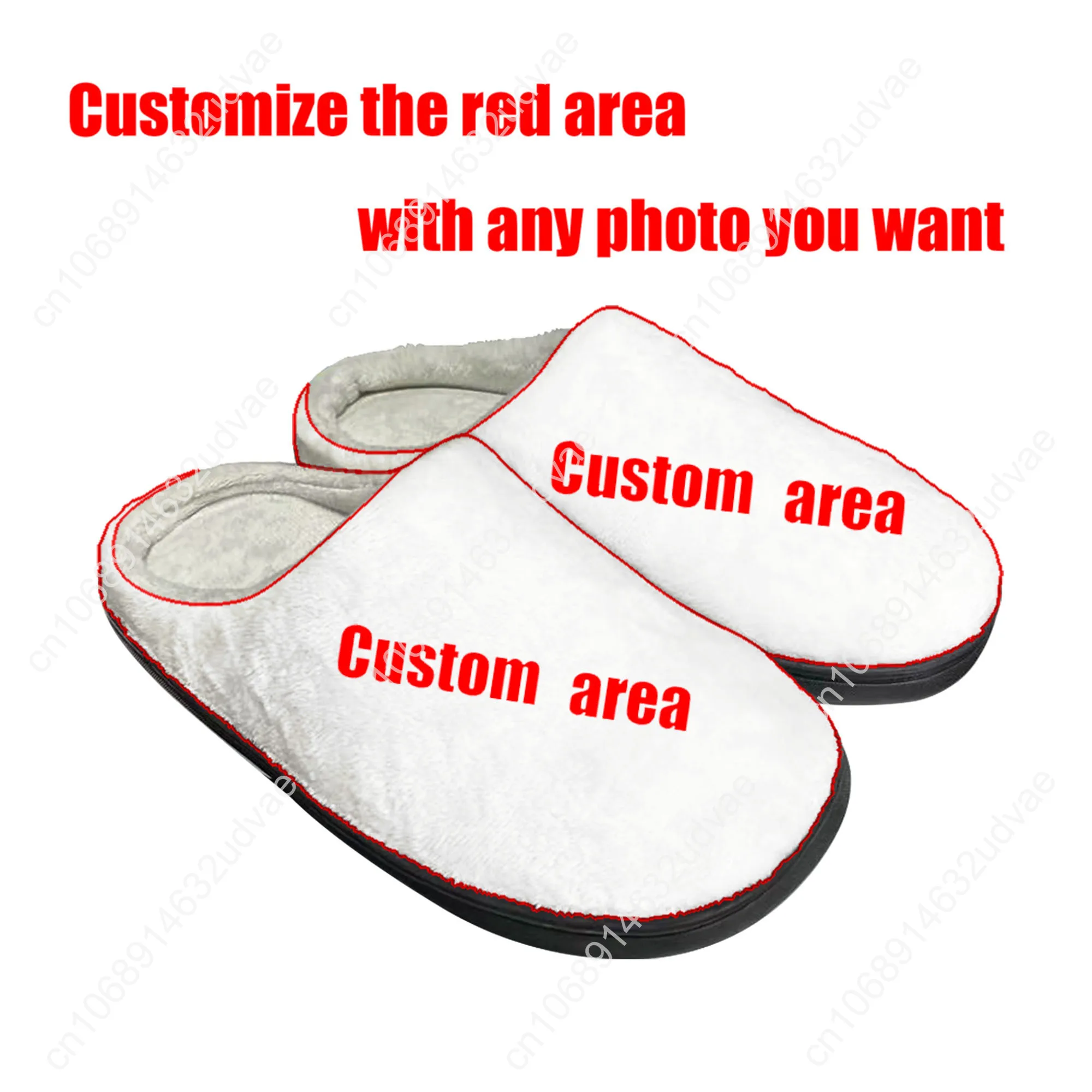 Merry Christmas Santa Claus Red Home Cotton Custom Slippers Mens Womens Sandals Plush Keep Warm Thermal High Quality Slipper