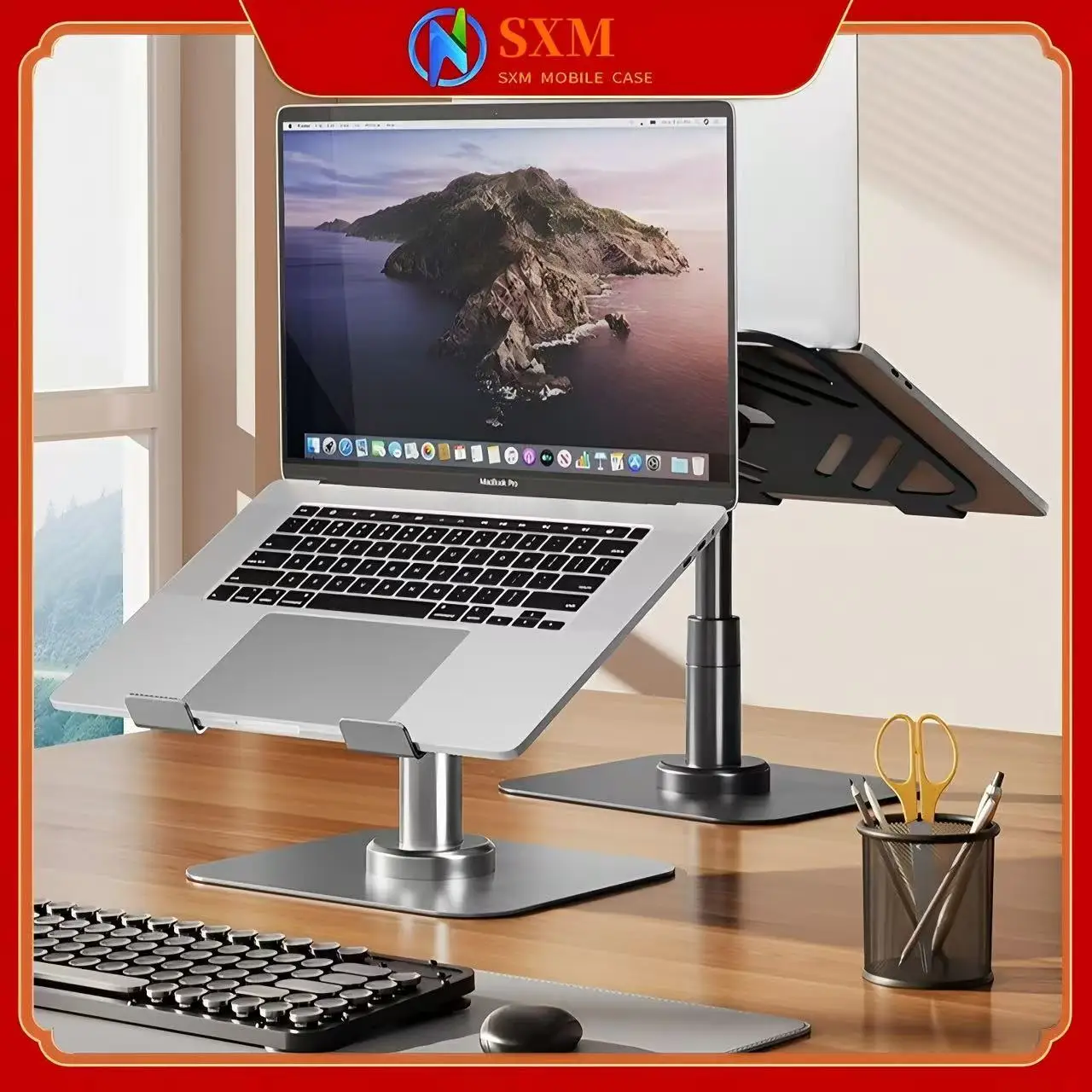 

Вращающаяся на 360 градусов подставка для ноутбука, складная подвесная портативная охлаждающая настольная подставка с увеличенной доской