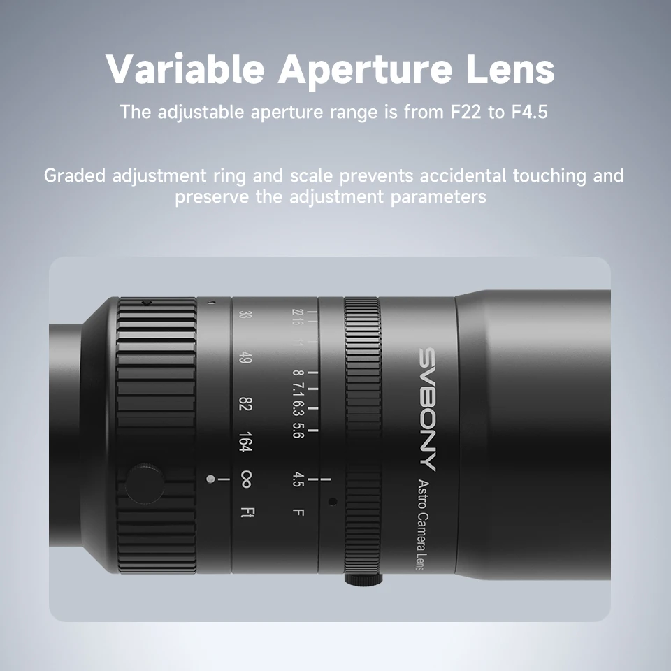 Svbony SV555 Set F/4,5 Vollformat 3-Gruppe 5 Stück Petzval Astrographs APO Astrofotografie mit SV241 oder SV226 – Detail 26