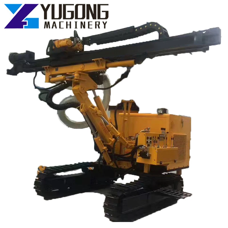 2021 New 150T Dust Collecting DTH Drilling Rig Crawler Rigs Air Track Sale DTH Drilling Rig For Blast Rock