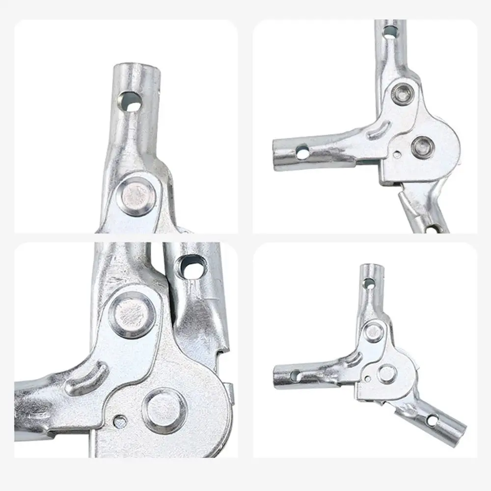 2Pcs Self-locking Folding Sofa Hinge Durable Smooth Edge Joint Hinge 4/5 Gears Adjustable Angle Furniture Ratchet Hinges