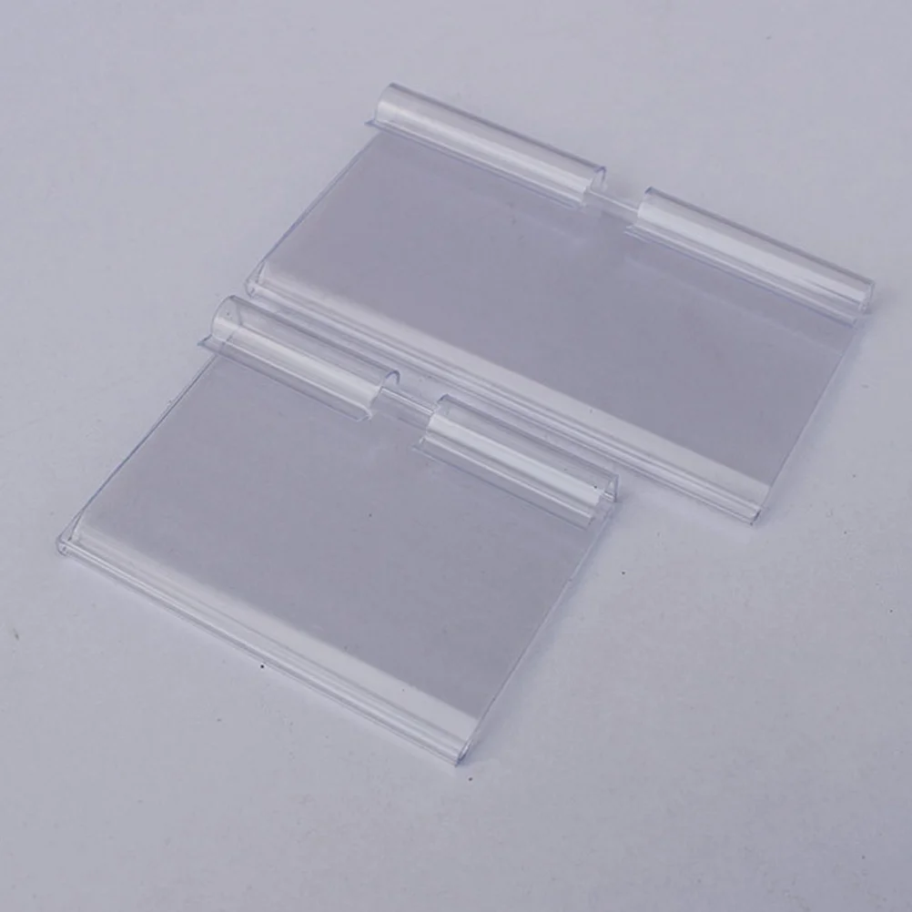 

10Pcs Plastic Price Tags Transparent Label Holders Tags for Retail Store Supermarket Mall Easy Use