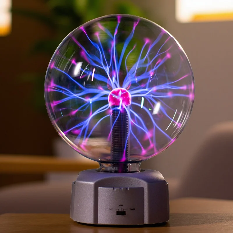 

New Sound Control Touch Magic Plasma Ball Lamp LED Night Light Atmosphere Glass Plasma Light Christmas Children Festival Gift