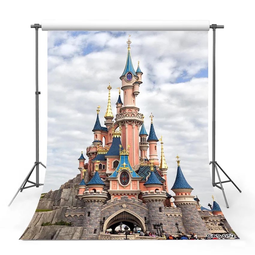 Cinderella Castle Park Backdrop Princess Palace Photography Background Baby Shower Children Kids Birthday Events Decoration