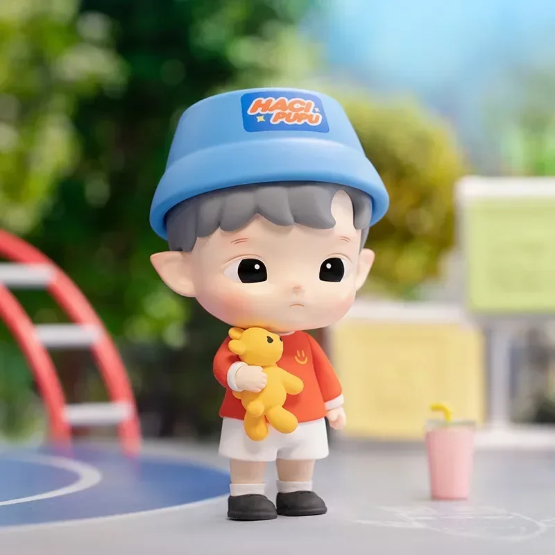 البوب مارت Hacipupu سلسلة يوم رياض الأطفال صندوق أعمى اللعب Kawaii أنيمي عمل الشكل مفاجأة صندوق غامض دمى الفتيات هدية