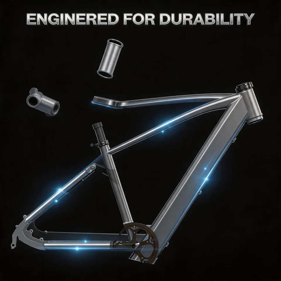 24hr Support 48V500W Motor 24 Inch Wheels EBIKE 40-65km Range Removable Battery Off Road Grocery Commute Family First Choice Pedal Assist All Weather Performance Local Dispatch Best Gift image 8