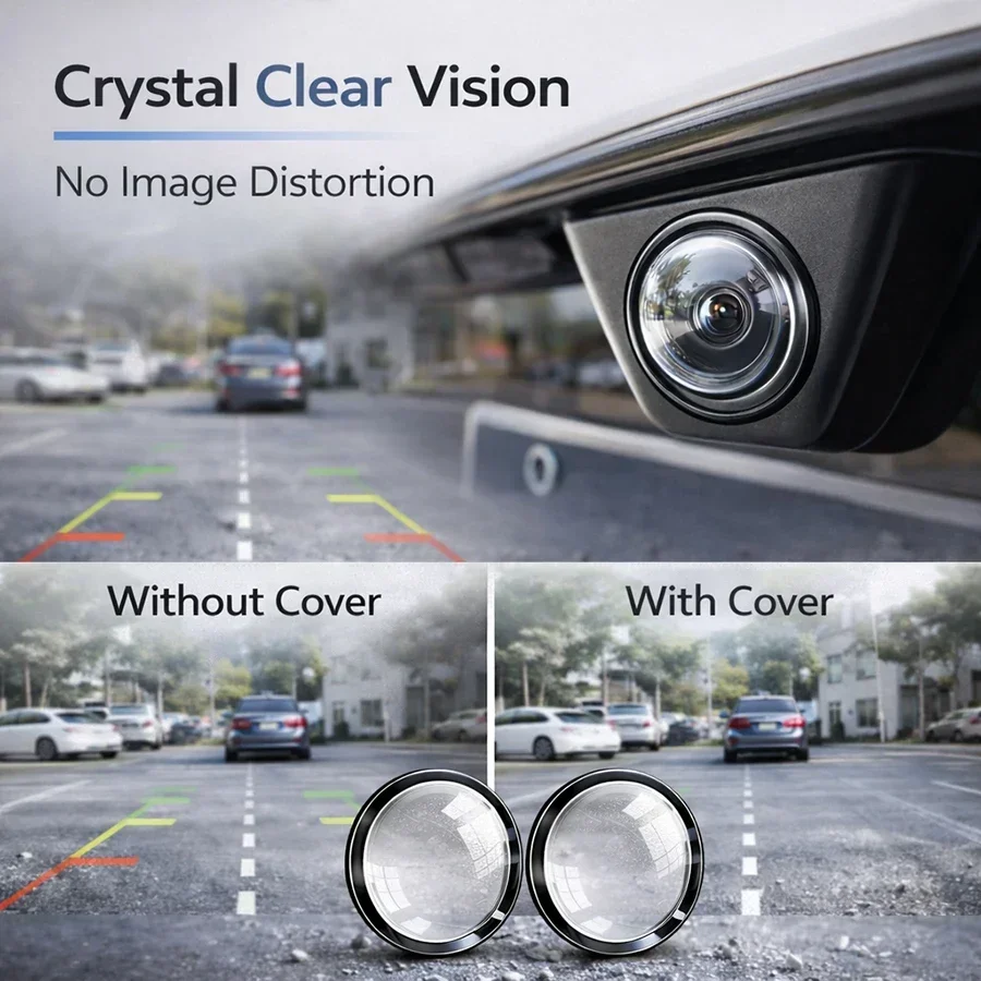 

Universal Car Camera Lens Protector 2/4Pcs 360 All Round Lens Guard for Car Cameras Waterproof Anti Scratch Protective